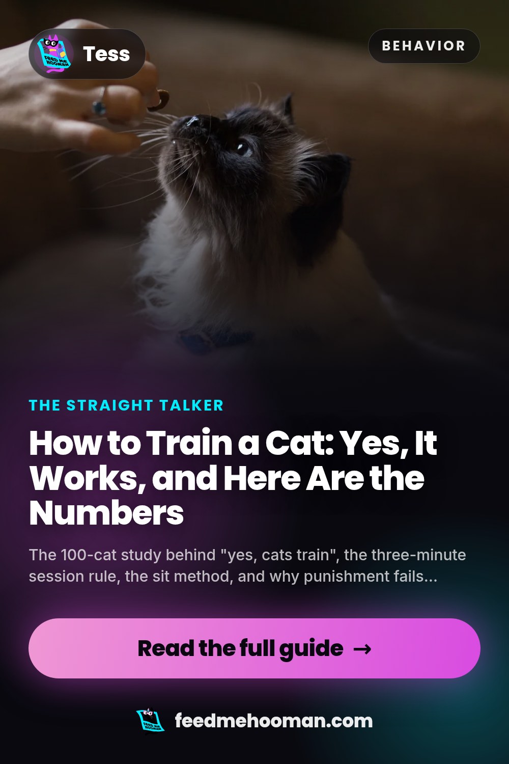 How to Train a Cat: Yes, It Works, and Here Are the Numbers